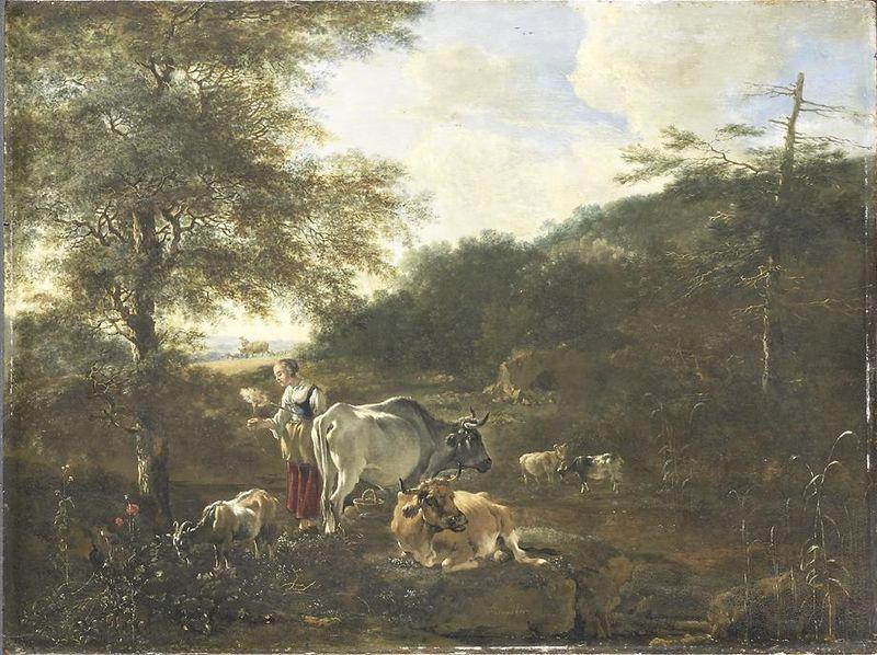 Adam Pijnacker Landscape with cattle